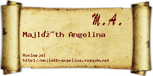 Majláth Angelina névjegykártya